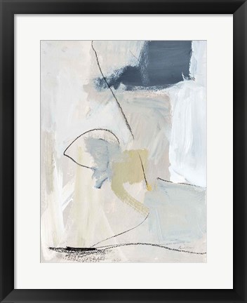 Framed Neutral Abstract I Print