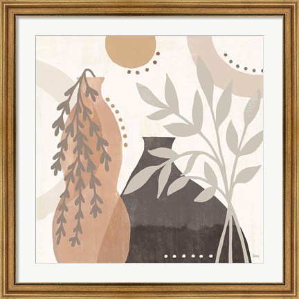 Framed Botanical Form V Neutral Print