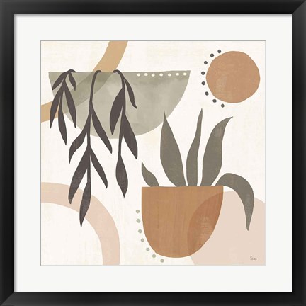 Framed Botanical Form IV Neutral Print