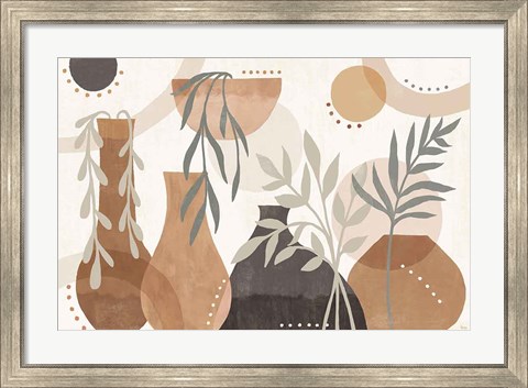 Framed Botanical Form I Neutral Print