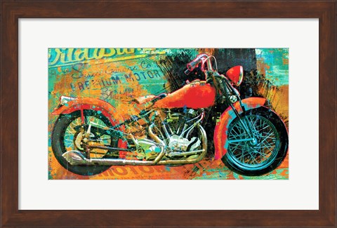 Framed Hardtail Tangerine Print