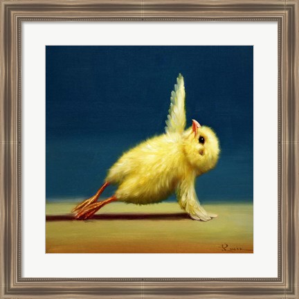 Framed Yoga Chick Side Plank Print