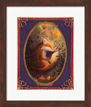 Framed Sleeping Fox Print