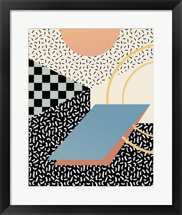 Framed Modern Memphis II Print