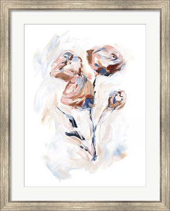 Framed Abstract Rose Bouquet II Print