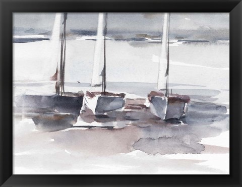 Framed Caribbean Sails II Print