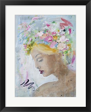 Framed Femme Fleur II Print