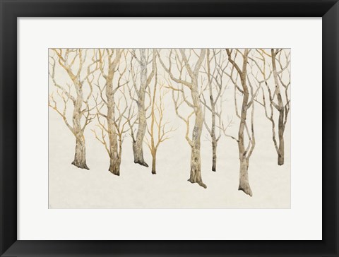 Framed Bare Trees II Print