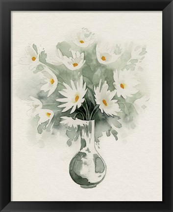 Framed Daisy Bouquet Sketch II Print