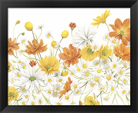 Framed Sunny Wild Bouquet III Print