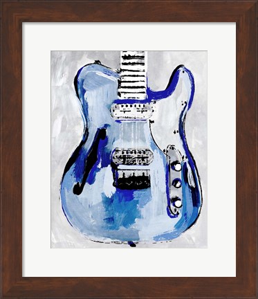 Framed Electric Blues IV Print