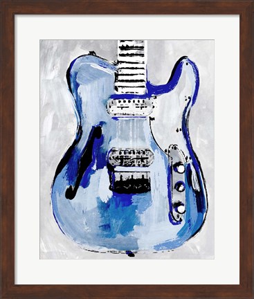 Framed Electric Blues IV Print