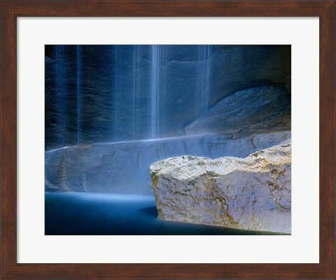 Framed Base of Vernal Falls Print