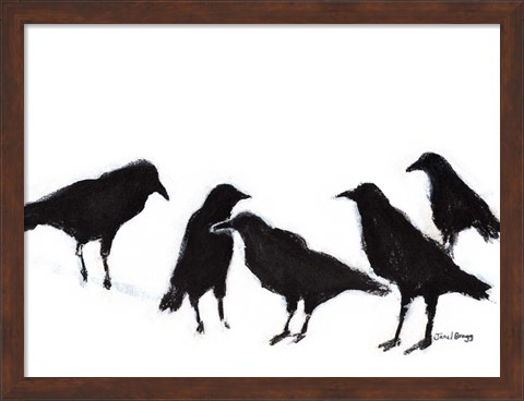 Framed Conspiracy of Ravens No. 2 Print