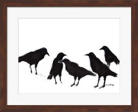 Framed Conspiracy of Ravens No. 2 Print