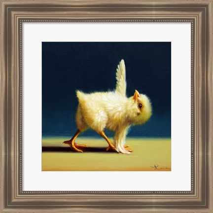 Framed Yoga Chick Revolved Triangle Print