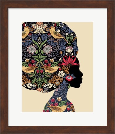 Framed Afro Woman Print