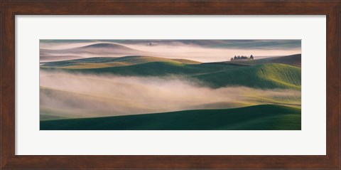 Framed Dream Land in Morning Mist 2 Print