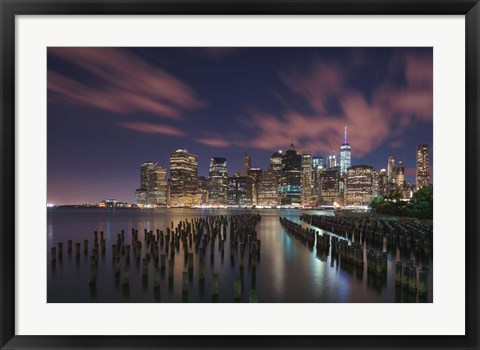 Framed New York City at Night Print