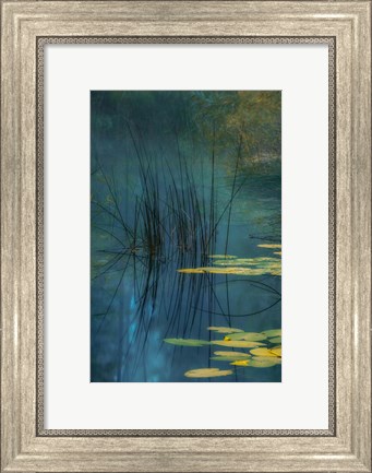 Framed Aqua Print