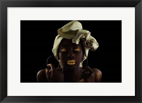 Framed Gold on Black Print