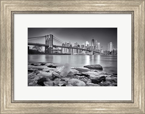 Framed New York - Brooklyn Bridge Print