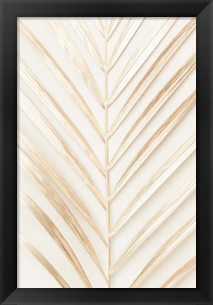 Framed Golden Palm Leaf Print