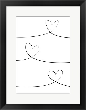 Framed One Line 2 Print