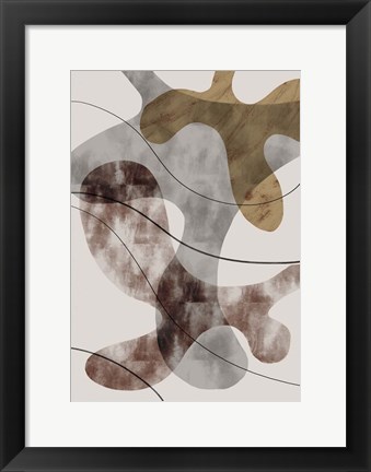 Framed Brown Seaweed Print