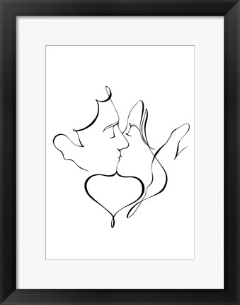 Framed Kiss Print