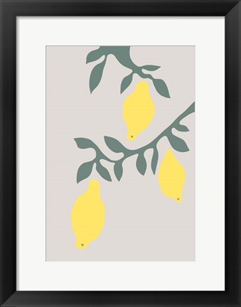 Framed Lemons Print