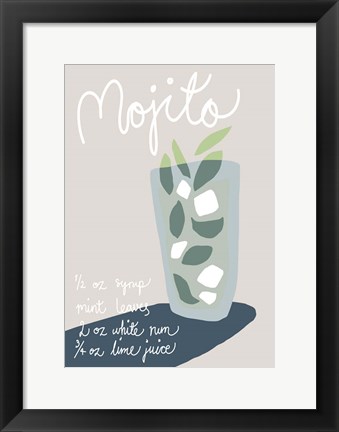 Framed Mojito Print