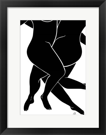 Framed Lovers Black Print