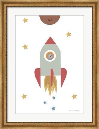 Framed Solar Rocket Print