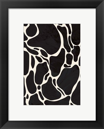 Framed Giraffe Sand Print