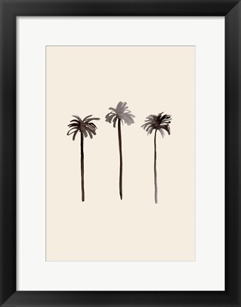 Framed Palm Trees Ink Print