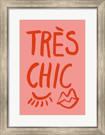 Framed Tres Chic Pink Print