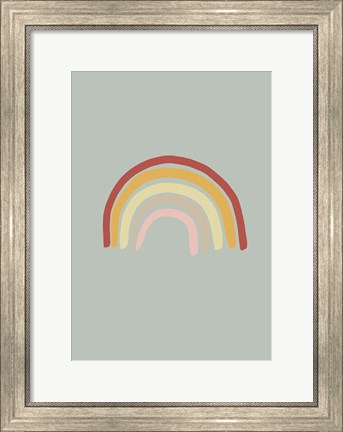 Framed Rainbow Green Print