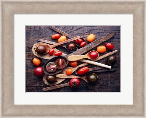 Framed Spoons &amp; tomatoes Print