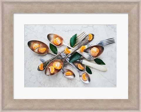 Framed Spoons &amp; Tangerines Print