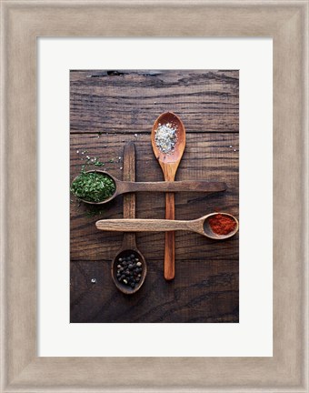 Framed Spices Print