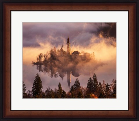 Framed Floating Island Print