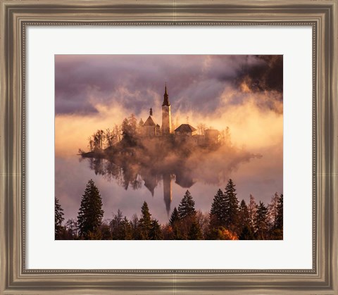 Framed Floating Island Print