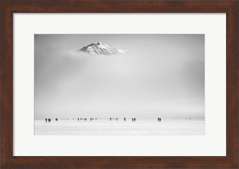 Framed Under the Mountain Print