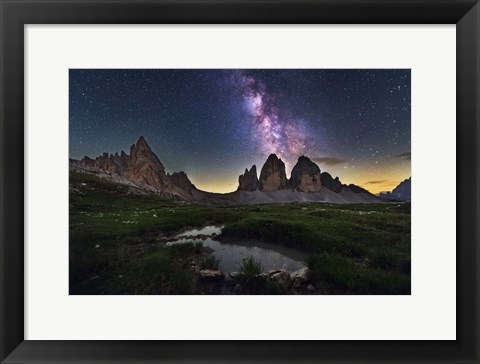 Framed Tre Cime di Lavaredo Print