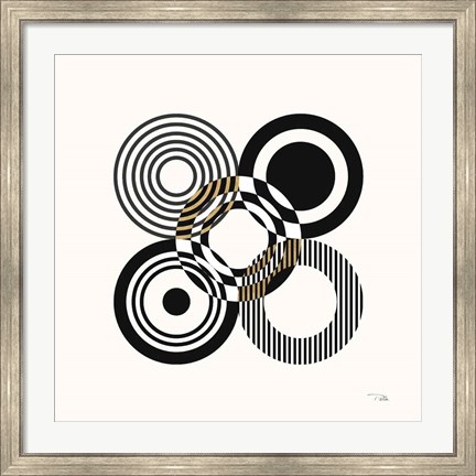 Framed Deco Retro black III Print