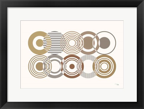 Framed Deco Retro earth I Print