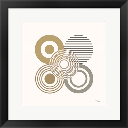 Framed Deco Retro earth II Print