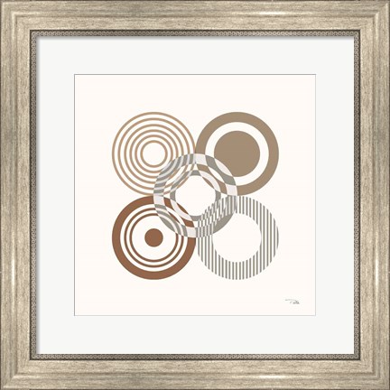 Framed Deco Retro earth III Print