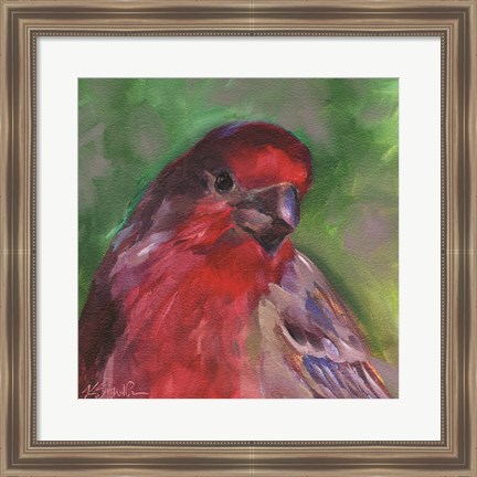 Framed Field Birds VI Print